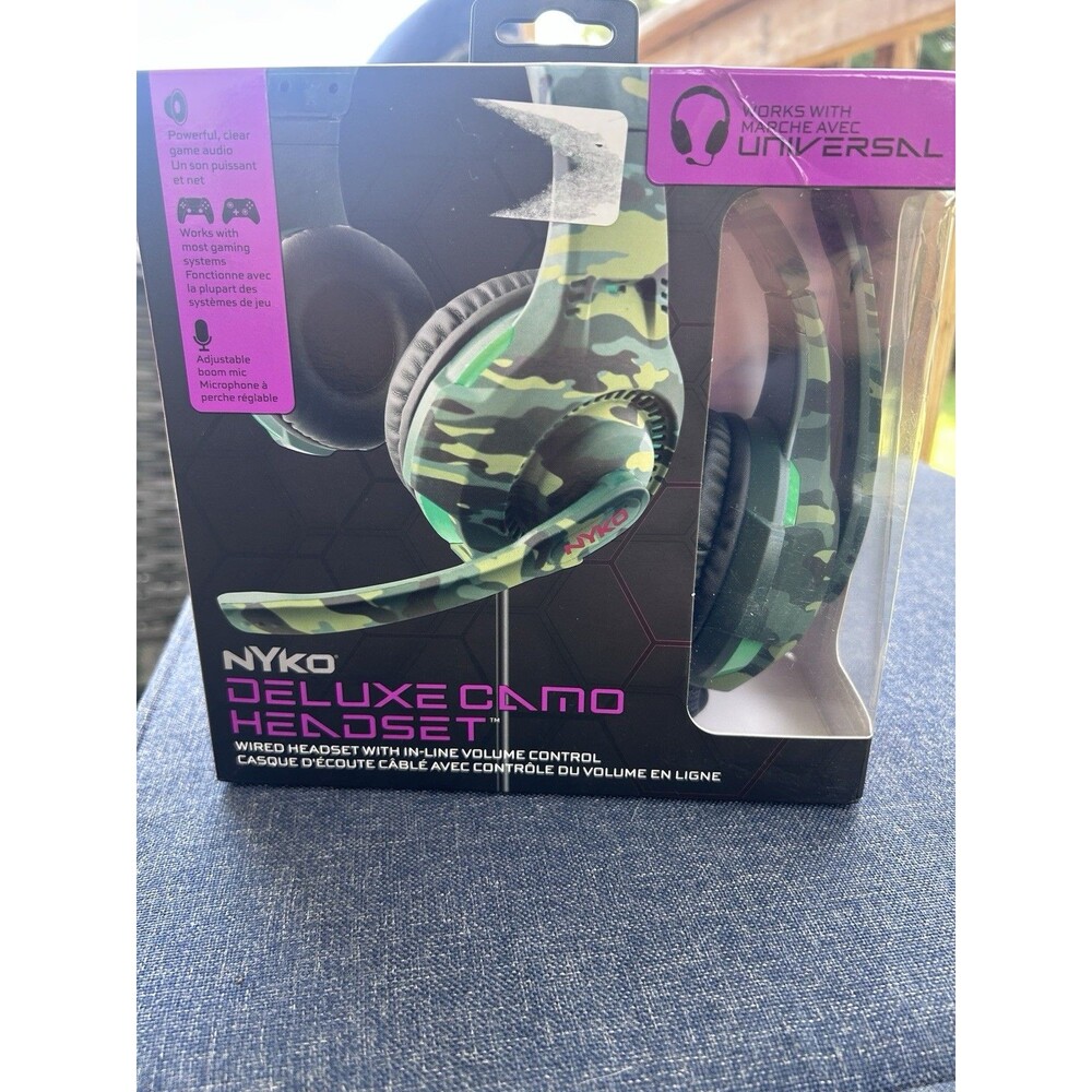 Niko Deluxe Camo Headset New In Box